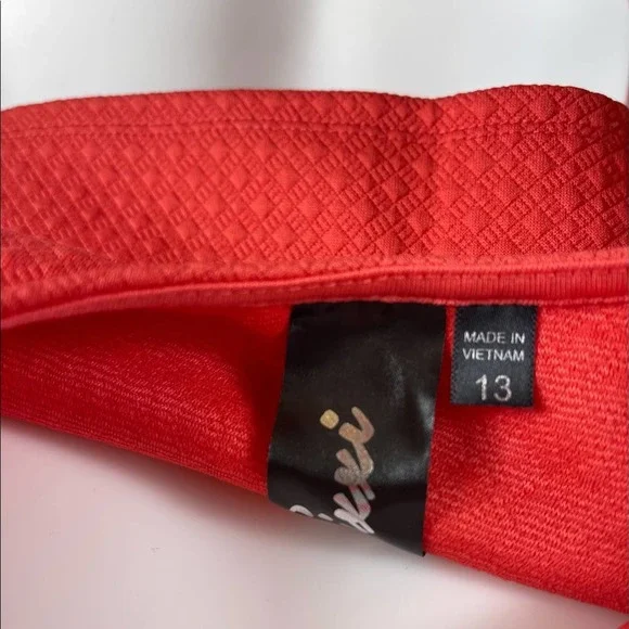 NWT Trixxi Junior Two Piece Coral Mini Dress 13 - Picture 12 of 13